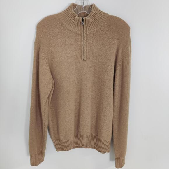 Other - Luca Nobili Men's Zip Wool Sweater Size Medium Quiet Luxury